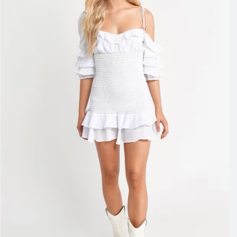For Love And Lemons White Mini Dress - Picture 9 of 12